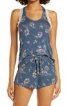 Honeydew Intimates All American Sleep Top & Shorts Set In Night Mist Floral