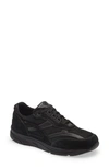 Sas Tour Mesh Sneaker In Black Leather