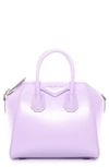 GIVENCHY 'MINI ANTIGONA' BOX LEATHER SATCHEL,BB05114014