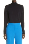 Lafayette 148 Split Neck Kindwool Sweater In Ink