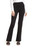 Lyssé Baby Bootcut Pants In Black Slub