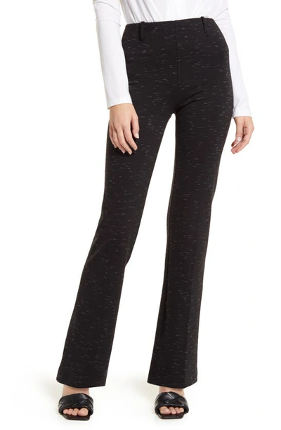 Lyssé Baby Bootcut Pants In Black Slub