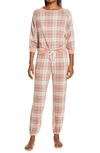 Honeydew Intimates Star Seeker Brushed Jersey Pajamas In Tea Rose Plaid