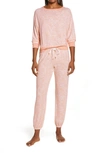 Honeydew Intimates Star Seeker Brushed Jersey Pajamas In Natural Leaves