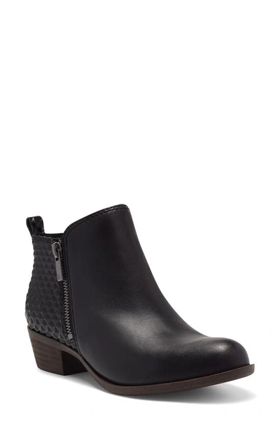 Lucky Brand Basel Bootie In Black/ Black