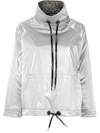 À LA GARÇONNE HIGH NECK METALLIC PARKA