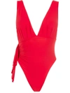 Clube Bossa Unika High-leg Swimsuit In Rot
