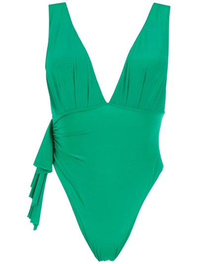 Clube Bossa Unika High-leg Swimsuit In Grün