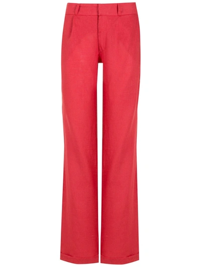 Clube Bossa Avenar Straight Trousers In Rot