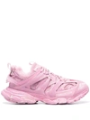 Balenciaga Track Logo-detailed Mesh And Rubber Sneakers In Rosa