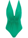 CLUBE BOSSA CLAVERT PLUNGING BACK SWIMSUIT