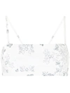 Macgraw Abbey Printed Crop Top In Weiss