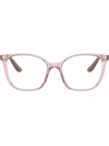 Vogue Eyewear Oversized Frame Glasses In White