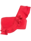 Clube Bossa Malgosia Ruffled Bikini Top In Rot