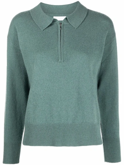 Sablyn Polo Knitted Sweatshirt In Grün