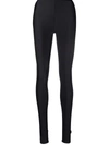 The Andamane Seamless High-waisted Stretch Leggings In Schwarz