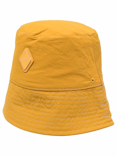 A-cold-wall* Logo-patch Bucket Hat In Yellow