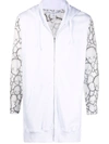 COMME DES GARÇONS SHIRT GRAPHIC-PRINT ZIP-UP HOODIE