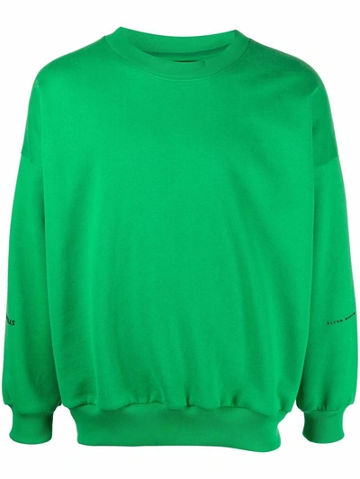 Styland Logo Sleeve Sweatshirt In Grün