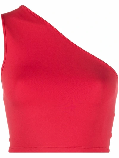 Styland One-shoulder Cropped Top In Rot