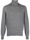 Brunello Cucinelli Turtleneck Sweater Long Sleeves In Grau