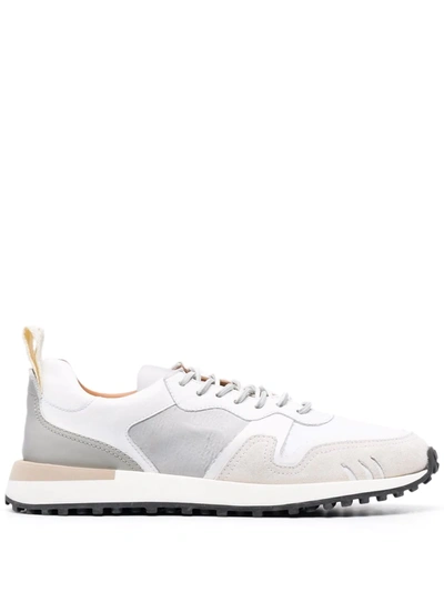 Buttero Panelled Design Sneakers In White