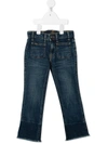 Polo Ralph Lauren Slim-cut Flared Denim Jeans In Blue