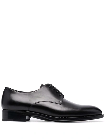 Saint Laurent Classic Derby Shoes In Brown