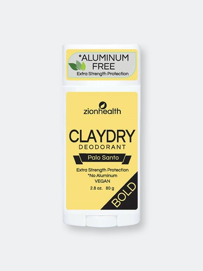 Zion Health Clay Dry Bold – Palo Santo Scent Vegan Deodorant – 2.8 Oz.