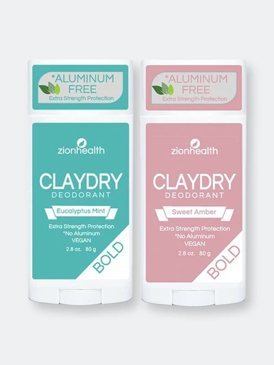 Zion Health Eucalyptus Mint + Sweet Amber Deodorant Duo