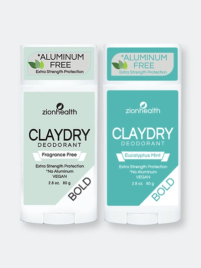 Zion Health Unscented + Eucalyptus Mint  Deodorant Duo