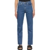 Apc Indigo Martin F Jeans In Ial Washed Indigo