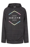 Hurley Kids' H2o Bellmont Pullover In Black Heather