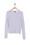 525 America Cashmere Crew Neck Pullover Sweater In Light Chalk Blue