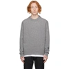 Frame Grey Cashmere 'the Crewneck' Sweater In Gray