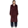 Victoria Beckham Womens Iron Red Belted Cotton-velvet Trench Coat 6 In Iron Red