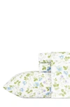 LAURA ASHLEY SPRING BLOOM 4-PIECE FLORAL 300-THREAD COUNT SATEEN SHEET SET