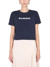 Aspesi Silenzio Print T-shirt In Blu