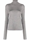 Totême Wool First Layer Turtleneck In Grau