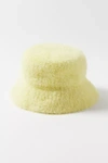 Urban Outfitters Yaz Fuzzy Bucket Hat In Light Yellow