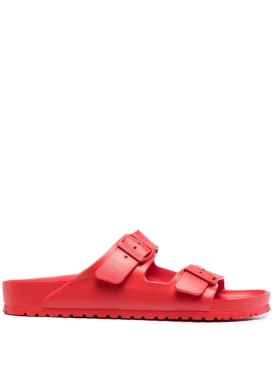 Birkenstock Essentials Arizona Waterproof Slide Sandal In Red