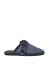 Suicoke Navy Daniel Arsham Edition Shearling Zavo-mabda Sandals In Blue
