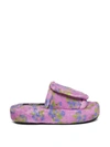 NATASHA ZINKO TERRY FLORAL PRINTED VOLUME SLIPPERS PINK,F4A27552-6388-479F-DD5A-01E669F4B011