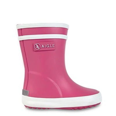 Aigle New Rose Baby Flac Rain Boots In Pink