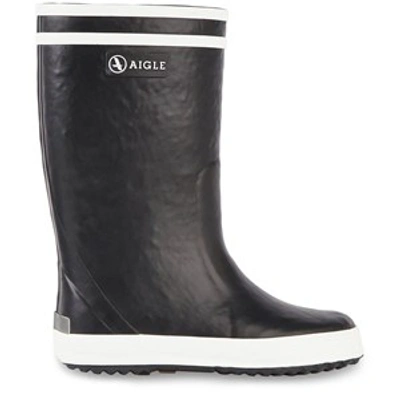 Aigle Lolly Pop Lined Rain Boot Navy In Blue