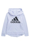 Adidas Originals Kids' Fleece Hoodie In Violet Tone