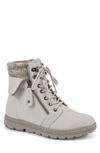 Cliffs By White Mountain Kaylee Boot In Winter White/ Fabric/ Sweater