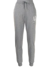 Armani Exchange Logo-print Sweatpants In Grau