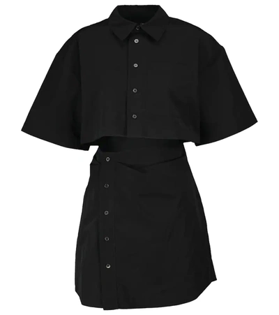 Jacquemus Womens Black Black La Robe Arles Cut-out Woven Mini Dress 16