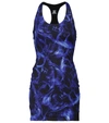Vetements Skulls Open Back Mini Dress Blue In Blue